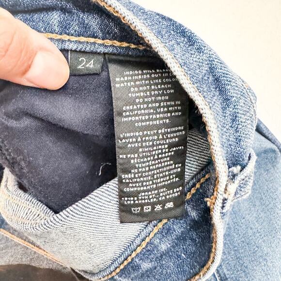 J. Brand Julia Ruffled Hem Denim Jeans Vintage Wash Size 24 - Picture 6 of 9